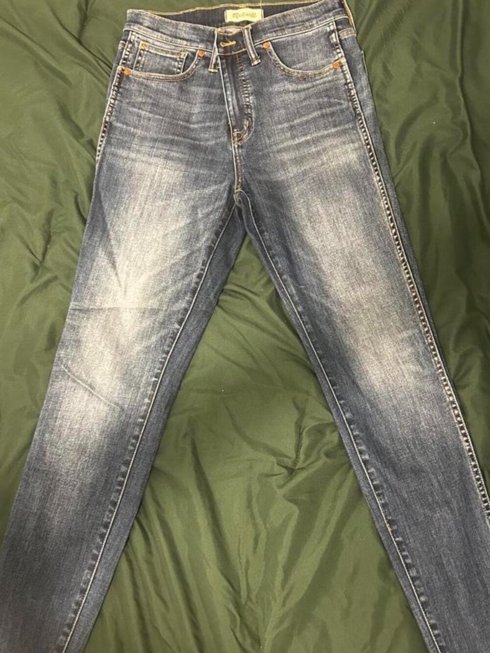 Madewell High Rise Skinny Jeans Faded Wash Size 28
